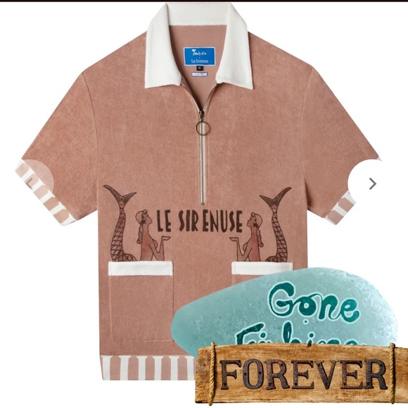 TOMBOLO 'Le Sirenuse' Half-Zip Cabana - Picture 1 of 6